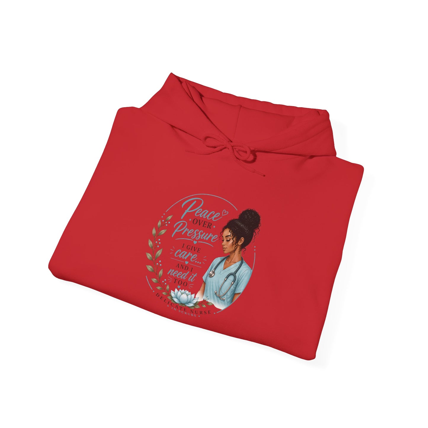 Hoodie — "Peace Over Perfection" Inspirational Womens Pullover
