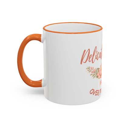 Delicate Nurse Mug – "Peace Over Pressure" Floral Accent Rim & Handle Coffee Cup (11oz/15oz)