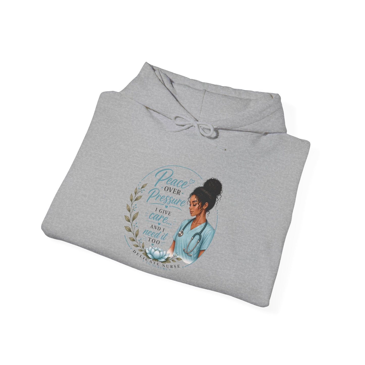 Hoodie — "Peace Over Perfection" Inspirational Womens Pullover
