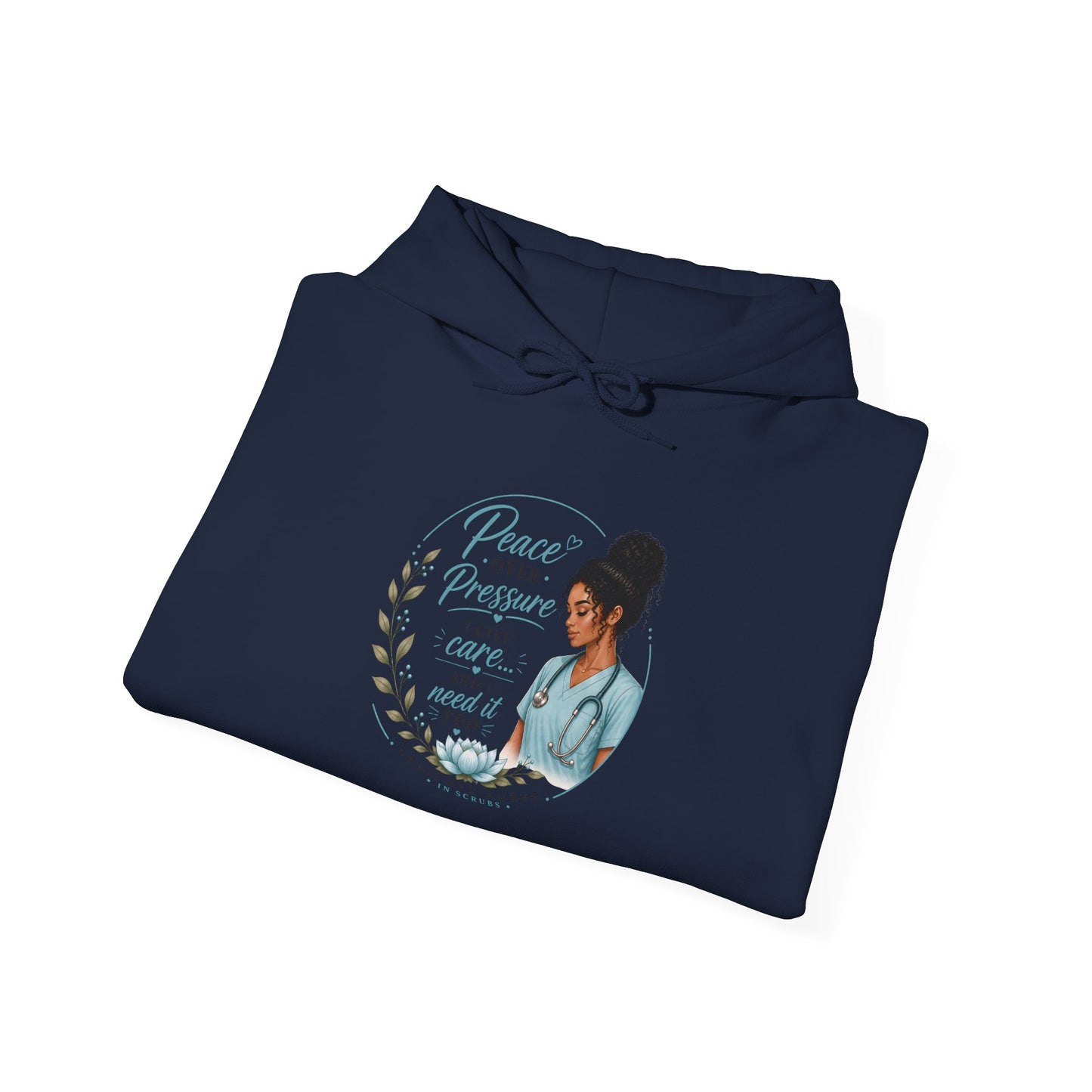 Hoodie — "Peace Over Perfection" Inspirational Womens Pullover