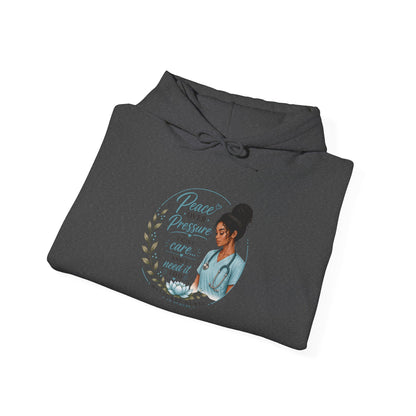 Hoodie — "Peace Over Perfection" Inspirational Womens Pullover