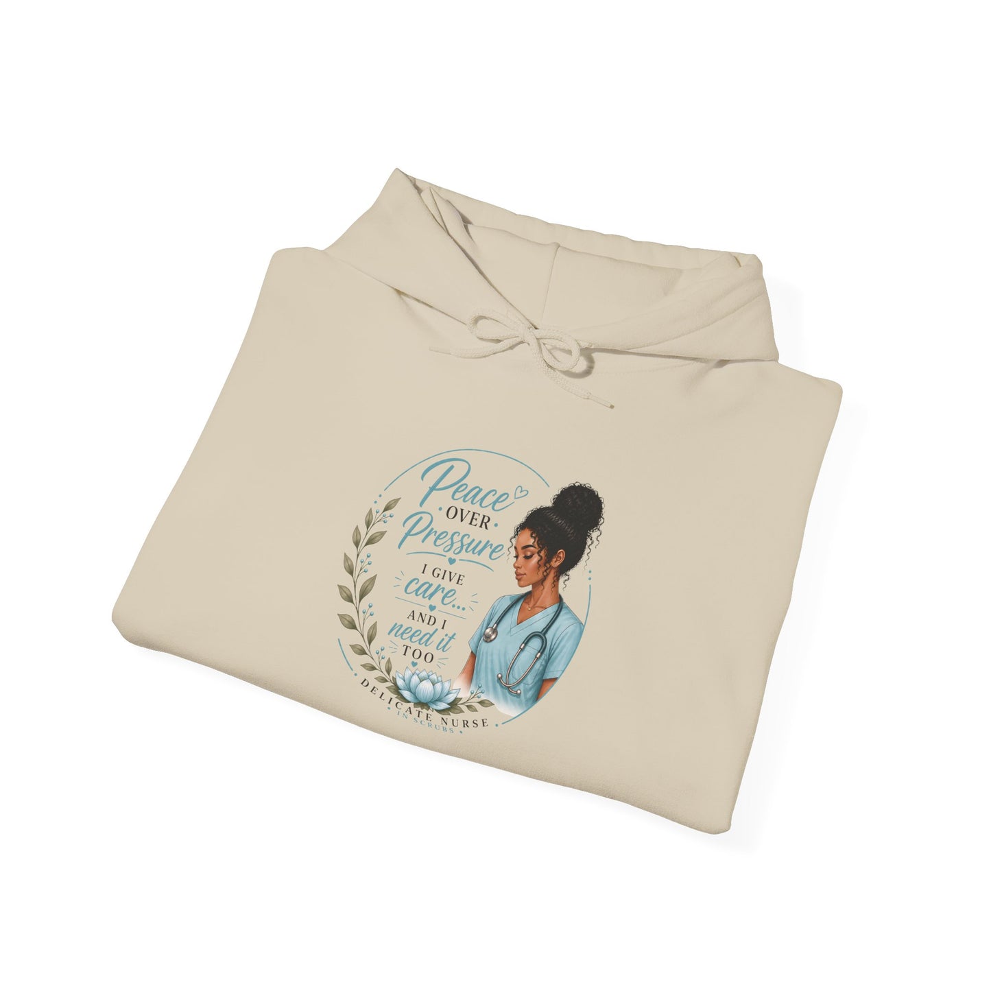 Hoodie — "Peace Over Perfection" Inspirational Womens Pullover