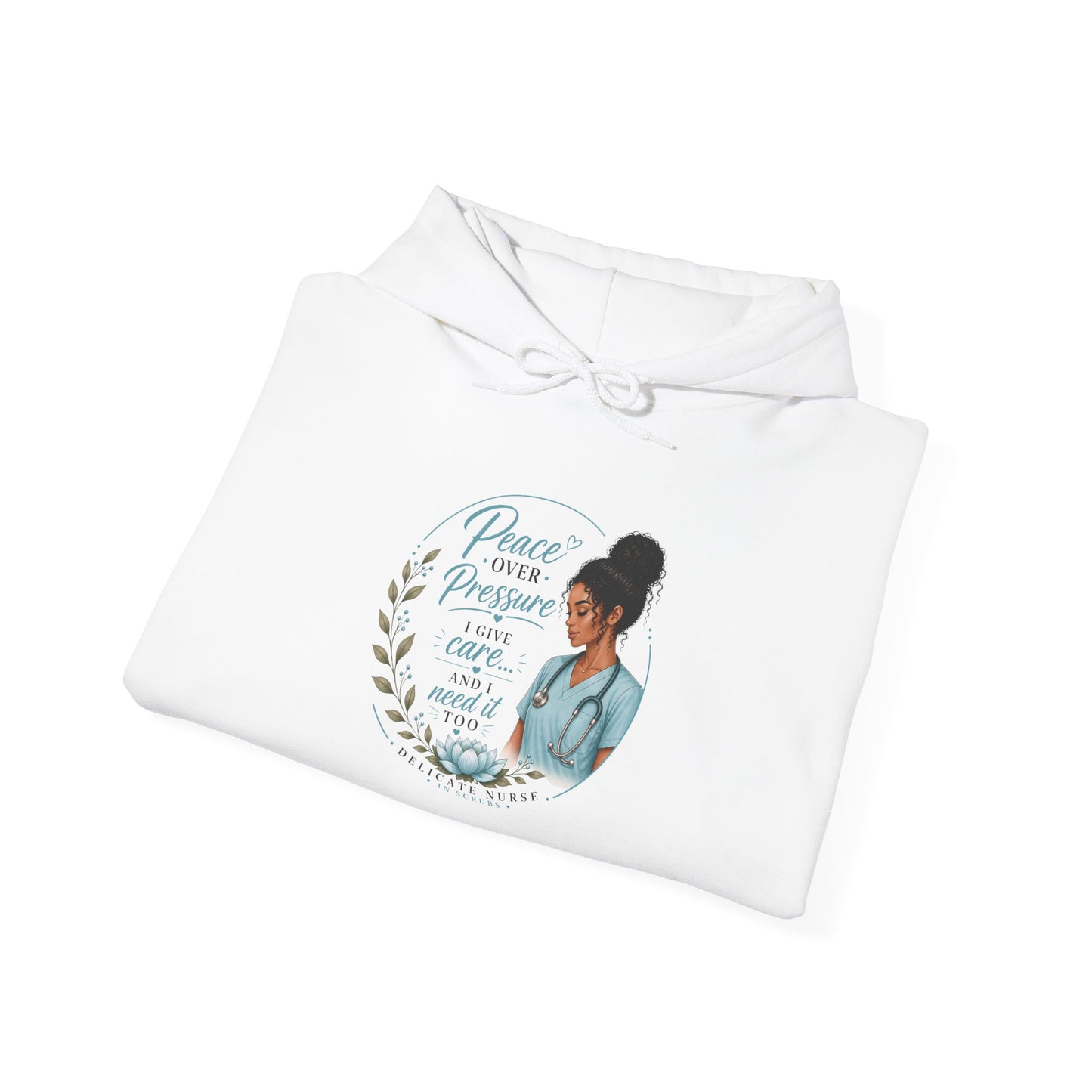 Hoodie — "Peace Over Perfection" Inspirational Womens Pullover