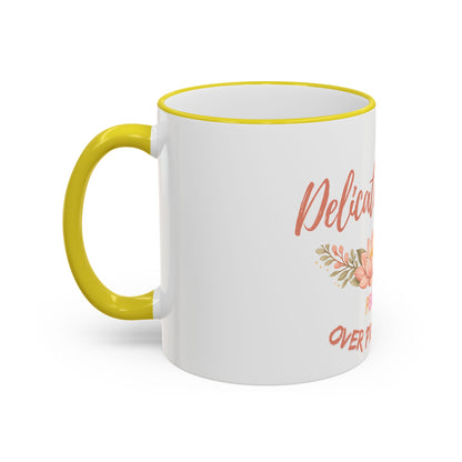 Delicate Nurse Mug – "Peace Over Pressure" Floral Accent Rim & Handle Coffee Cup (11oz/15oz)