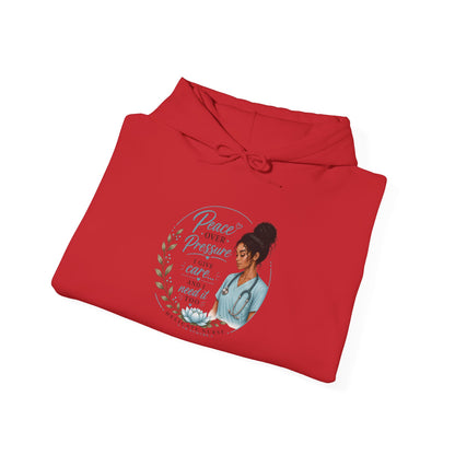 Hoodie — "Peace Over Perfection" Inspirational Womens Pullover