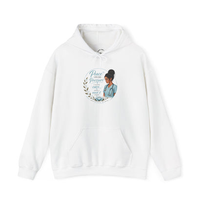 Hoodie — "Peace Over Perfection" Inspirational Womens Pullover