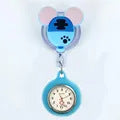 Amazon Cartoon Mickey Stretchable Easy-to-Shrink Easy-to-Pull Buckle Nurst Watch Doctor Chest Watch Student Watch Minnie Pocket Watch
