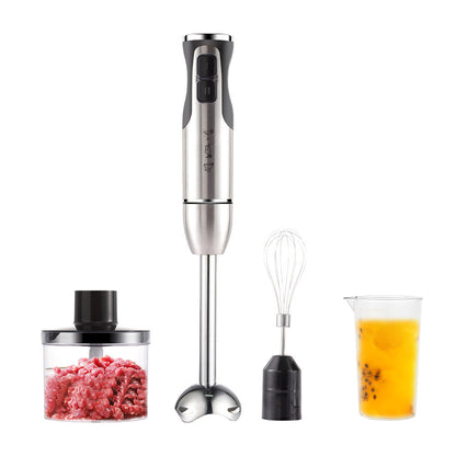 Cross-Border Blender, Household Chef's Machine, Food Processor, Juicer, Stainless Steel Blade, Multi-Functional Handheld Food Stick Blender