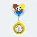 Amazon Cartoon Mickey Stretchable Easy-to-Shrink Easy-to-Pull Buckle Nurst Watch Doctor Chest Watch Student Watch Minnie Pocket Watch