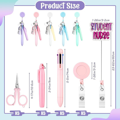 Macaron Nurse Clip Set