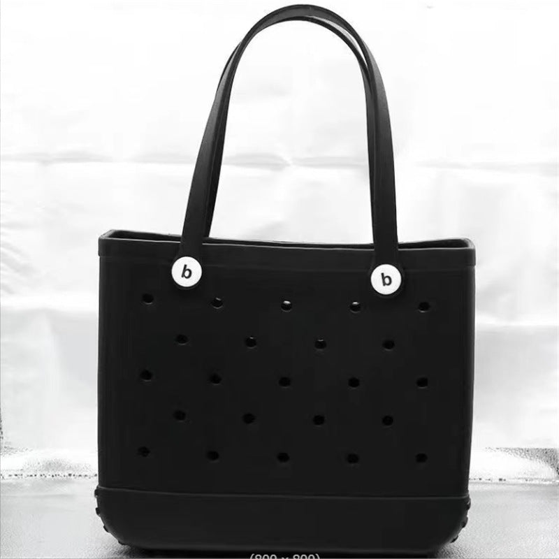 Factory wholesale EVA children's beach storage bag beach tote bag Europe and the United States new EVA hole bag vegetable basket