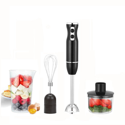 Cross-Border Blender, Household Chef's Machine, Food Processor, Juicer, Stainless Steel Blade, Multi-Functional Handheld Food Stick Blender