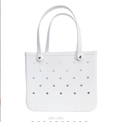 Factory wholesale EVA children's beach storage bag beach tote bag Europe and the United States new EVA hole bag vegetable basket