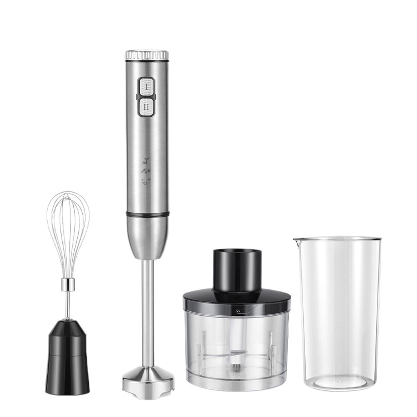 Cross-Border Blender, Household Chef's Machine, Food Processor, Juicer, Stainless Steel Blade, Multi-Functional Handheld Food Stick Blender