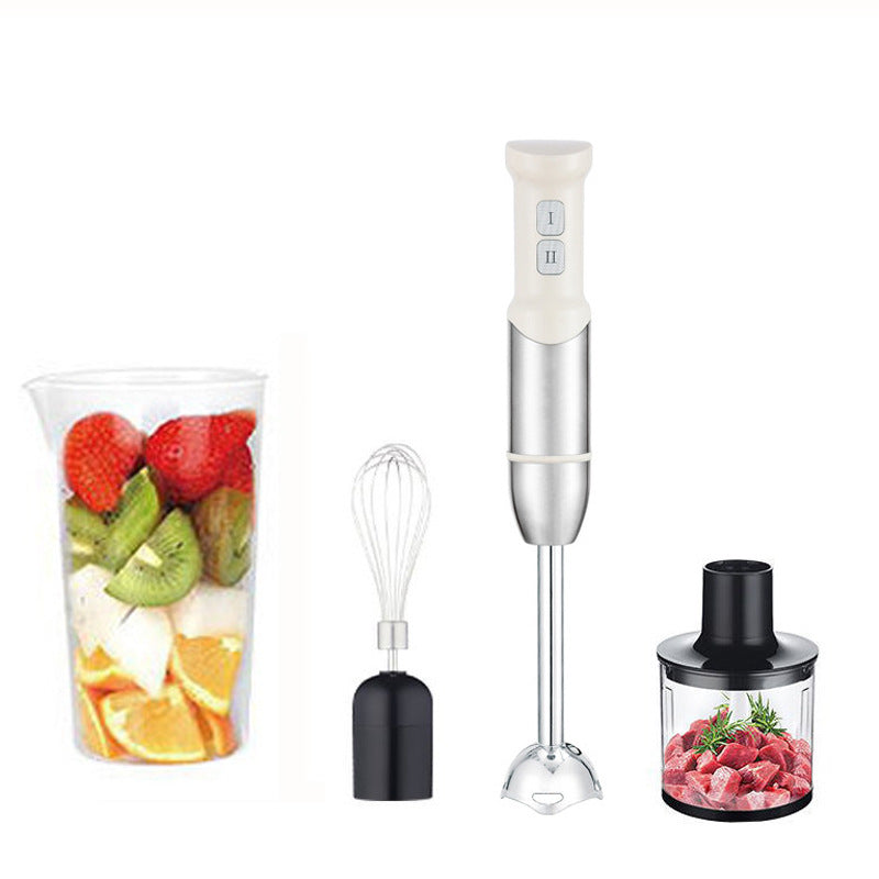 Cross-Border Blender, Household Chef's Machine, Food Processor, Juicer, Stainless Steel Blade, Multi-Functional Handheld Food Stick Blender