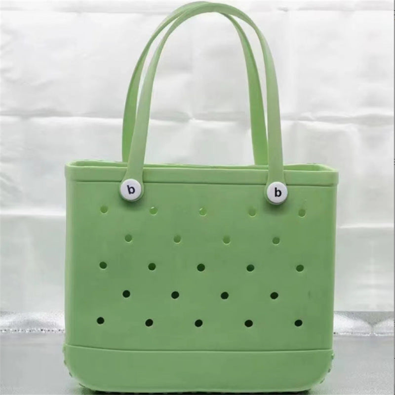 Factory wholesale EVA children's beach storage bag beach tote bag Europe and the United States new EVA hole bag vegetable basket
