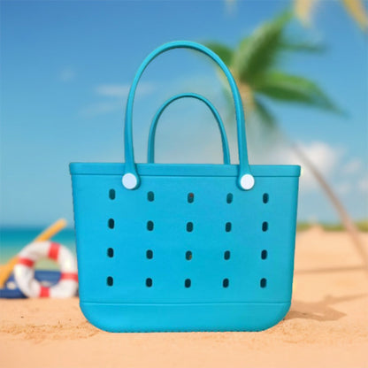Factory wholesale EVA children's beach storage bag beach tote bag Europe and the United States new EVA hole bag vegetable basket