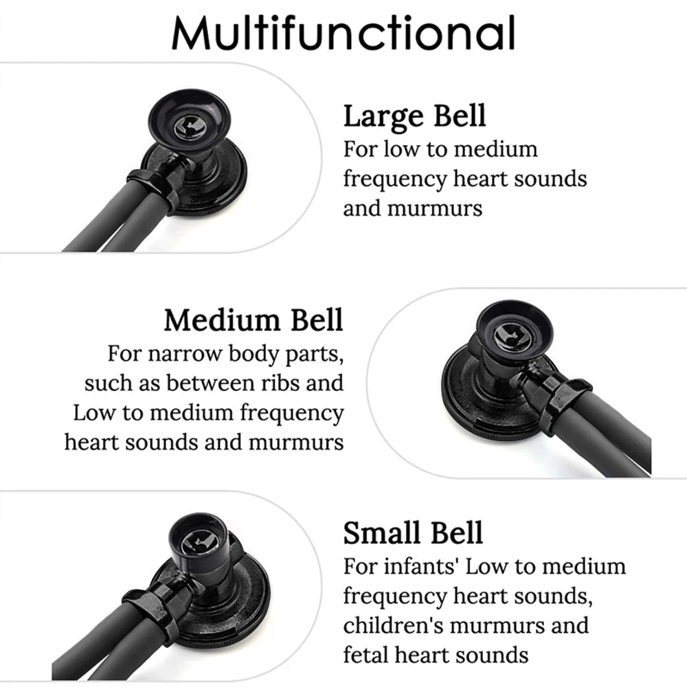 Medical Double Sided Stethoscope Professional Portable Cardiology Stethoscope Medical Equipment Nurse Doctor Stethoscope