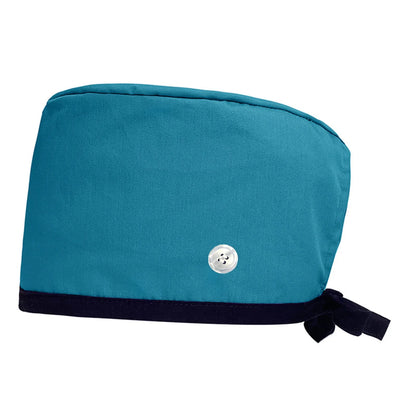 Solid Color Scrub Caps Button Hat Headwear Clinic Nursing Caps Doctors Nurse Healthcare Working Hat Nursing Caps