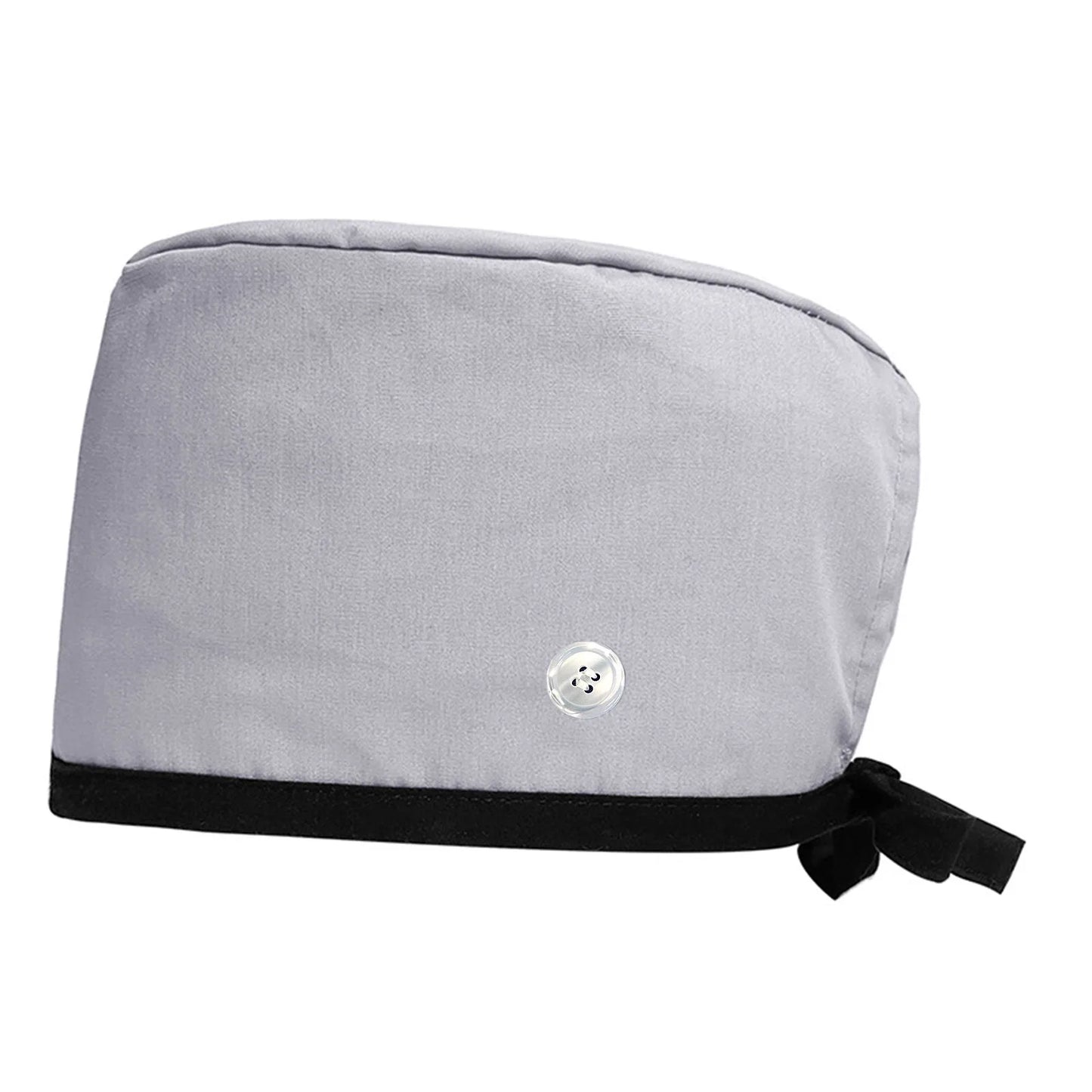 Solid Color Scrub Caps Button Hat Headwear Clinic Nursing Caps Doctors Nurse Healthcare Working Hat Nursing Caps